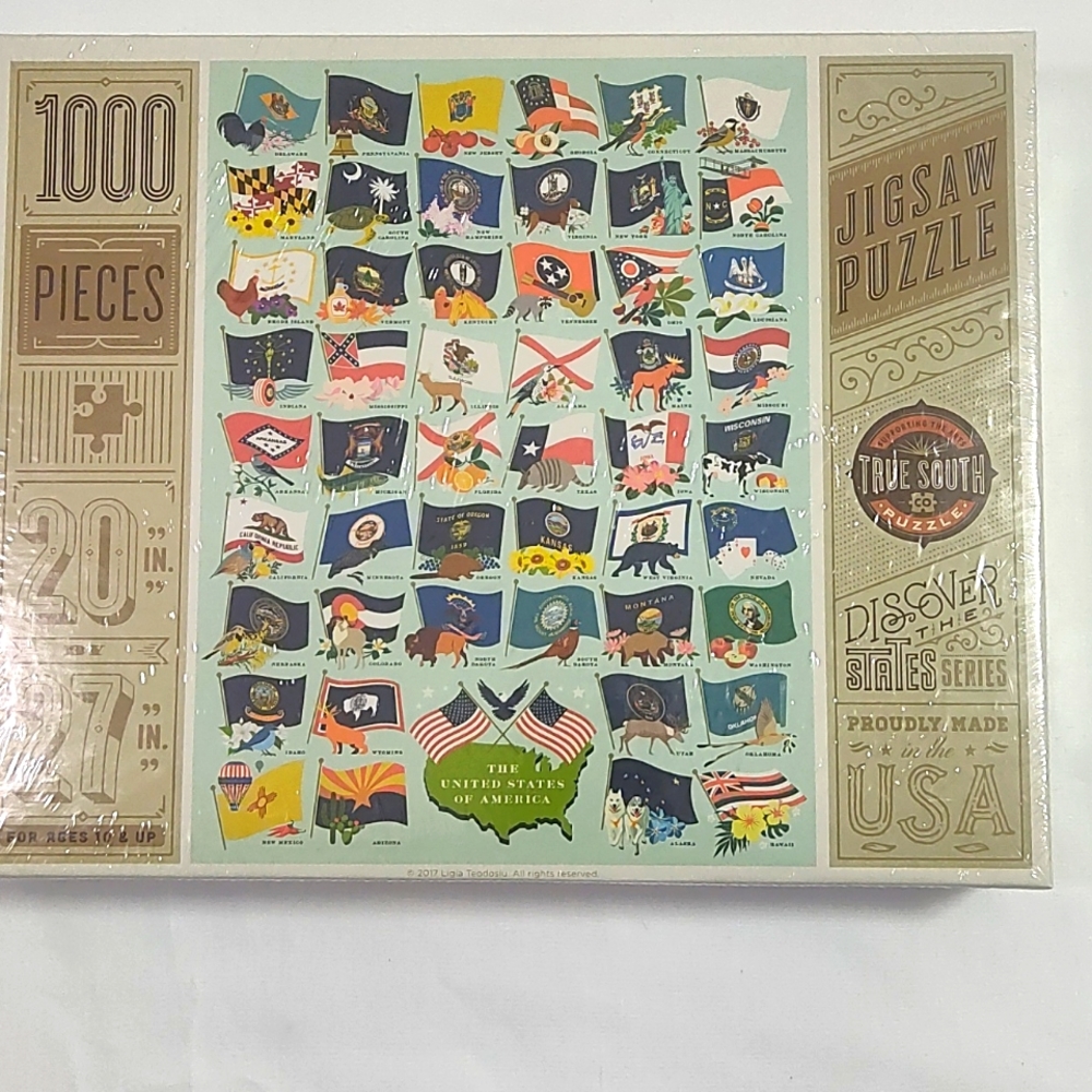 United States of America Flags True South Puzzle 1000 Pieces